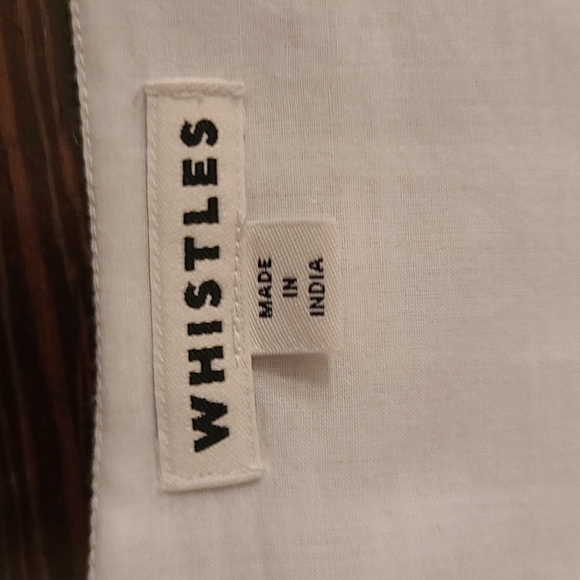 Whistles White Plaid Midi Dress - Picture 4 of 7